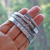 Cable Twist Bangle II [3 Variants] - Tasseti