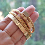 Cable Twist Bangle II [3 Variants] - Tasseti