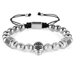 Luxury CZ Skull Bracelet [3 Variants] - Tasseti