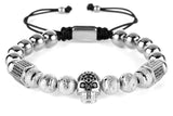 Luxury CZ Skull Bracelet [3 Variants] - Tasseti