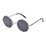 Silver Classic Round Sunglasses - Tasseti