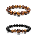 Natural Tiger Eye Stone Bracelet [4 Variants] - Tasseti